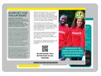 VOLUNTEER WITH US flyer